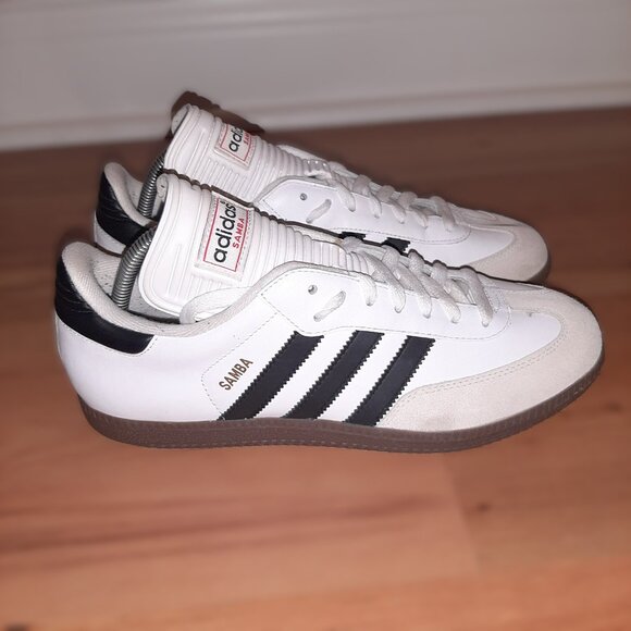 ADIDAS SAMBA CLASSIC 772109 White Black Indoor Soccer Shoes | Men\'s Size 9 main image 9